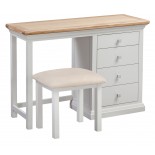 Cotswold Grey Painted Dressing Table with Stool